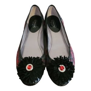 50% off sale!!! COACH Holiday Plaid, Robbin Ballet Flats 8B